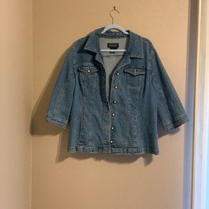 Life a Life, Denim Jacket, 2X.  Pearl Buttons.